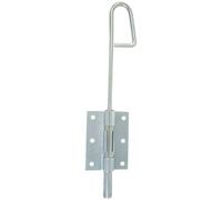 Verrou baïonnette à visser - D14 - L : 250 mm - platine - 90 X 66 x 1 mm -