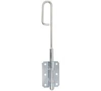 Verrou baïonnette à visser - D16 - L : 502 mm - platine - 95 x 67 x 1 mm -