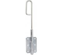 Verrou baïonnette acier zingué, H.400 x L.60 x P.20 mm Zingué G