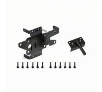 Verrou Barrière Autobloquant | Résistant pour Intempéries, Loquet Portail, Soli, Loquet Portail avec Boulon Assorti, pour ôture En PVC