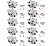 Verrou Bouton Poussoir pour Camping-Car, Placard et Armoires - Blanc