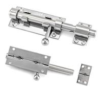 Verrou Coulissant En Acier Inoxydable 304 Pour Portail Coulissant, Verrou De Porte En Acier Inoxydable 304 Avec Trou De Cadenas, Verrou De Porte En Acier Inoxydable Avec Vis, Tournevis