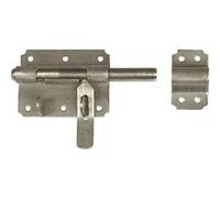 Verrou de box à cadenas ø12 mm AFBAT, acier inox brossé Inox G