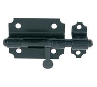 Verrou de box bouton poire diamètre 8mm zingué noir - - 9520203