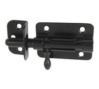 Verrou coulissant noir platine 1,2mm gâche Ø10mm 540104