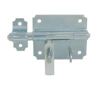 Verrou de box porte cadenas 14 mm zingué blanc - JARDINIER MASSARD - M-499143
