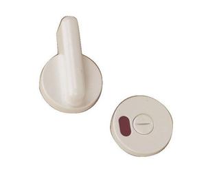 Verrou de cabine - rond - pour porte affleurante - gris - 840.01 NORMBAU