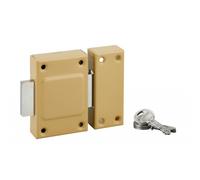 Verrou de cave - sans bouton - cylindre extérieur de 40 mm - Etendard FTH THIRARD