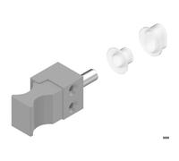 Verrou de condamnation longueur 19 5mm gris aluminium RAL9006 - LA CROISEE DS - DS6219-007