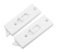 Verrou de Fenêtre à Guillotine Blanc Ressort et Sécurité Intégrée | Plastique Résistant, Installation Rétrofit Simple, Compatible Fenêtres Coulissantes en Bois ou Aluminium, Contrôle
