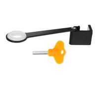 Verrou de Fenêtre en Alliage D'aluminium Noir, Limiteur Compact | Sécurité Maison pour Garçon et Filles, Ouverture 13,3cm, Épaisseur 0 à 15mm, Anti-theft