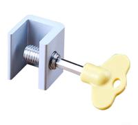 Verrou de fenêtre robuste en aluminium pour châssis coulissant pour éviter l'ouverture accidentelle par les enfants avec ajustement réglable pour la plupart des cadres en argent, noir et blanc
