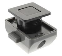 Verrou de Meuble à Bouton-poussoir sans Clé pour Cabinet et Tiroir | Alliage de Zinc et Nylon, Noir, Usage Rv et Tiroirs de Yacht, Style Minimaliste Simple
