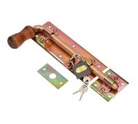 Verrou de portail KOTARBAU Verrou de porte gauche avec cadenas loquet coulissant fabriqué en acier galvanisé jaune 280 mm
