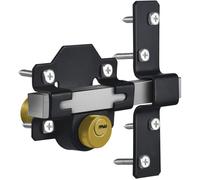 Verrou de porte à tirage long 70 mm double verrouillage en acier inoxydable serrure de porte pour portes en bois 5 clés