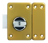 Verrou de porte - ABUS - VAD136 CB 45 - À bouton - Bronze - Entraxe 45 x 76 mm