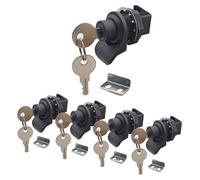 Verrou de porte avec clé, à pousser pour l'ouverture, pour bateau et camping-car, lot de 5