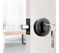 Verrou de porte avec clé, pêne dormant simple face en acier inoxydable pour portes de 30 à 50 mm, entrée sécurisée pour maison, hôtel, bureau