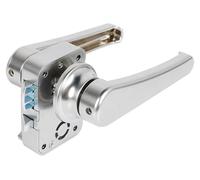 Verrou de porte avec poignée pour camping-car, caravane, bateau – argenté, 15-18 mm
