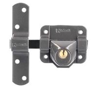 Verrou de porte B-9, 140 mm, cylindre rond de 40 mm, acier, couleur canneberge