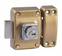 Bricard Verrou Alpha 1956 2 entrées Cylindre 40 mm ø 22 mm Doré