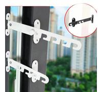 Verrou de porte, clip de ventilation de fenêtre, verrou de fenêtre à battant, limiteur de fenêtre coulissante, limiteur de fenêtre en alliage d'aluminium, limiteur fixe, verrou à crochet, limiteur de 