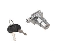 Verrou de porte coulissante en verre pour comptoir et vitrine - Corps en alliage de zinc - Supporte une épaisseur de verre de 5 mm à 8 mm