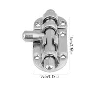 Verrou De Porte De Bateau En Acier Inoxydable, 60/110mm, Pour Fenêtre, Baril Coulissant, Loquet Coulissant, Boucle À Bascule