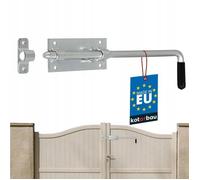 KOTARBAU® Verrou de porte de garage 420 mm galvanisé argenté avec poignée en caoutchouc