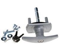 Verrou de porte de garage en T argenté 75 mm Tige 35 mm Compatible avec Cardale Henderson