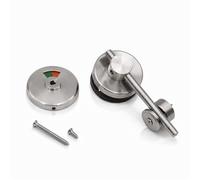 Verrou de Porte de Salle de Bain, Indicateur de Verrouillage de Porte Vacant/Engagé, Loquet Alliage de Zinc et Acier Inoxydable Indiquant le pêne Dormant pour Toilettes Publiques WC