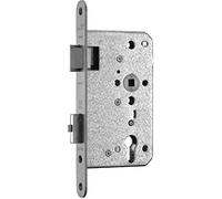 Verrou de porte d'évacuation 1128, 2 volets, EN 179, DM 65/24, droite, acier inoxydable
