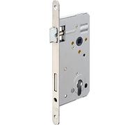 BMH Serrure de porte de secours 6113 2 vantaux Fonction E/EN 1125, droite, inox
