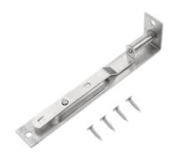 Verrou de Porte Dissimulé en Acier Inoxydable Argenté, Rallonge | Fixation Fiable, Usage Pratique au Quotidien, Finition Moderne Simple, Capacité de Charge