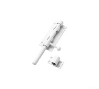 Verrou de porte en acier inoxydable 304 robuste avec trou de verrouillage de 12,7 cm - Boulon coulissant épais antivol pour portail extérieur, chambre à coucher, loquet de nuit noir (blanc)