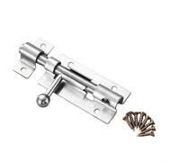 Verrou de porte en acier inoxydable 7,6 cm avec mécanisme de verrouillage pour salle de bain, chambre à coucher, placard et abri de jardin