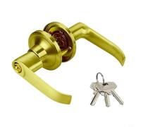 Verrou de porte en aluminium à trois tiges conçu pour une utilisation dans la salle de bain dans les maisons avec système de verrouillage à bille et à levier (45-65 argent)