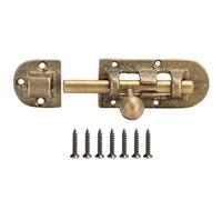 Verrou de porte en laiton antique, conception robuste sans rouille installation rapide et simple matériaux quincaillerie pour portail et portes en bois bronze