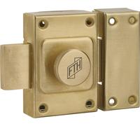 Verrou de porte FTH C60 à bouton, cylindre de 40mm, coffre et pêne laiton, 3 clés crantées - FTH