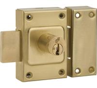 Verrou de porte FTH C60 double entrée, cylindre de 40mm, coffre et pêne laiton, 3 clés crantées - FTH