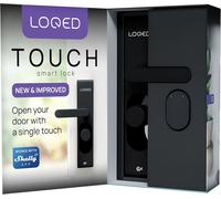 Verrou de porte intelligent Touch Smart, noir, serrure électronique pour porte d'entrée, cryptage 256 bits, serrure intelligente pour porte d'entrée + application pour smartphone, serrure intelligente