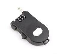 Verrou de porte mécanique à code rétractable avec bouton poussoir de sécurité pour coffres à outils et sacs à dos Noir 1,05 m