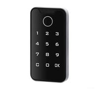 Verrou de porte numérique sans vec clavier et carte, serrure à code électronique avec 400 capacités d'utilisateur, verrouillage automatique, clavier anti-peep, alimentation USB pour bureau