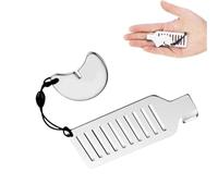 Verrou de Porte Portable Bloqueur de porte antivol portable en acier inoxydable 8 cm(Silver 2pcs)