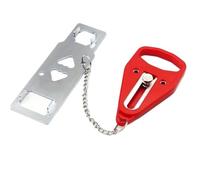 Verrou de Porte Portable Serrure de porte sécurité portable(Red,5Pcs)