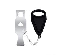 Verrou de Porte Portable Serrure de porte voyage d'hôtel antivol portable(1PC Black)