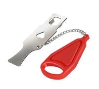 Verrou de Porte Portable Serrure de porte voyage d'hôtel antivol portable(1PC Red)