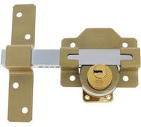 Verrou de porte renforcé - Gâche de porte - Sécurité supplémentaire - Verrouillage sans clé - 88 x 131 mm - Acier estampé
