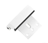 Verrou de porte robuste 362,9 kg - Loquet renforcé (blanc) | Construction en métal massif, finition galvanisée noire, taille de 6,17 cm, résistant à l'usure, design moderne et élégant