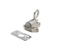 Verrou de porte robuste en alliage de zinc - Anneau de sécurité automatique à ressort - Boulon de porte pour fenêtre, abri de jardin, porte, toilettes, chambre à coucher